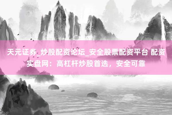 天元证券_炒股配资论坛_安全股票配资平台 配资实盘网：高杠杆炒股首选，安全可靠