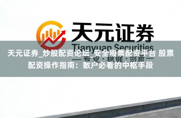 天元证券_炒股配资论坛_安全股票配资平台 股票配资操作指南：散户必看的中枢手段